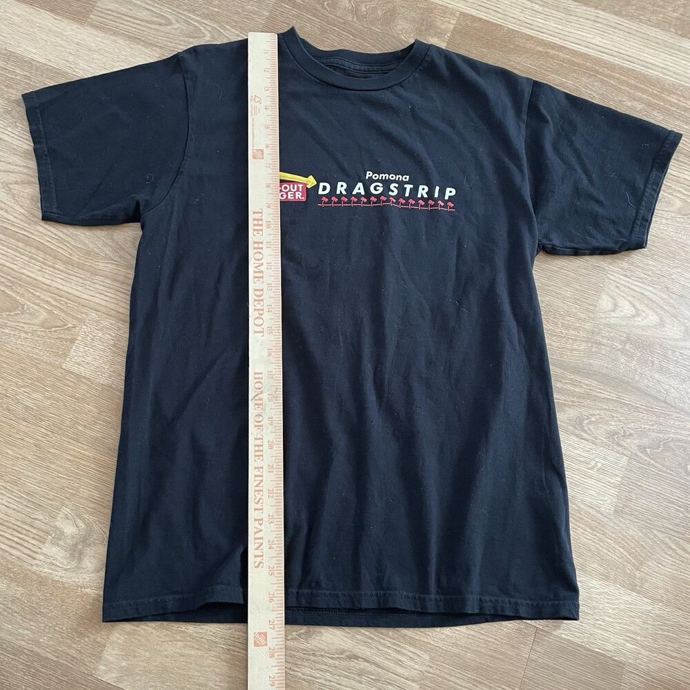 In N Out Pomona DragStrip T-shirt Black Size Medium Rare - Picture 2 of 7